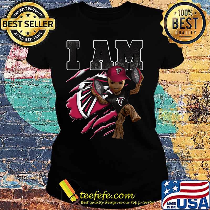 Baby groot i am atlanta falcons football s Ladies tee Baby groot i am atlanta falcons football s Ladies tee