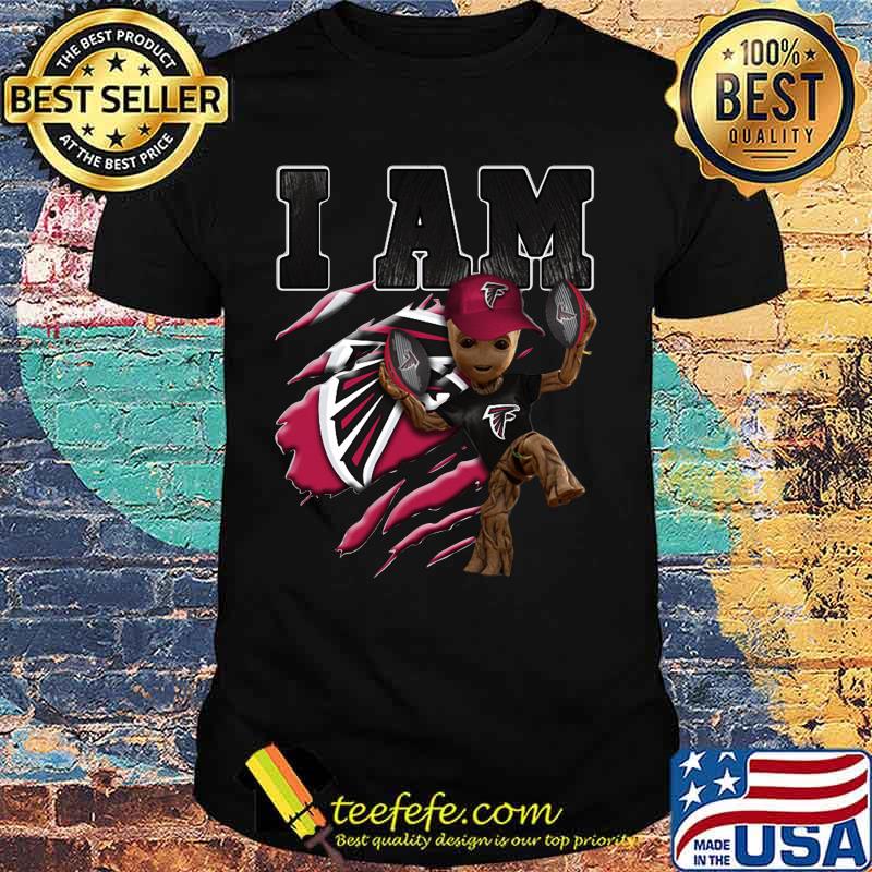 Baby groot i am atlanta falcons football shirt Baby groot i am atlanta falcons football shirt