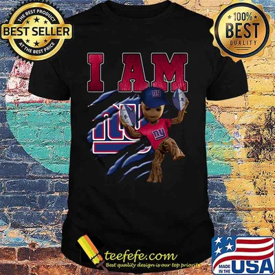 Baby groot i am new york giants football shirt