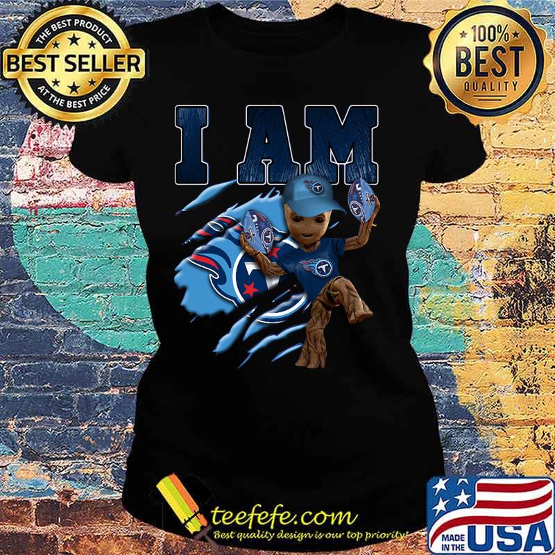 Baby groot i am tennessee titans football s Ladies tee Baby groot i am tennessee titans football s Ladies tee