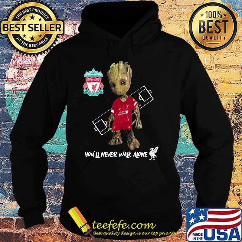 Baby groot liverpool fc you'll never walk alone s Hoodie Baby groot liverpool fc you'll never walk alone s Hoodie