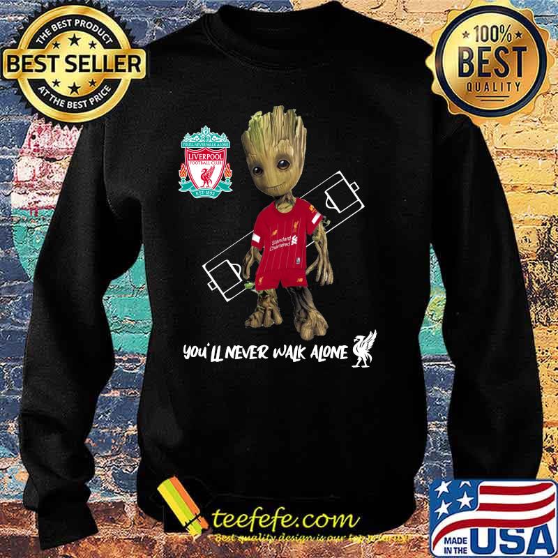 Baby groot liverpool fc you'll never walk alone s Sweater Baby groot liverpool fc you'll never walk alone s Sweater