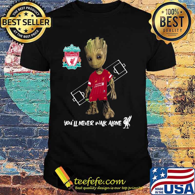Baby groot liverpool fc you'll never walk alone shirt Baby groot liverpool fc you'll never walk alone shirt