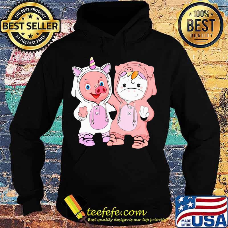 Baby Pig and Baby Unicorn best friends s Hoodie Baby Pig and Baby Unicorn best friends s Hoodie