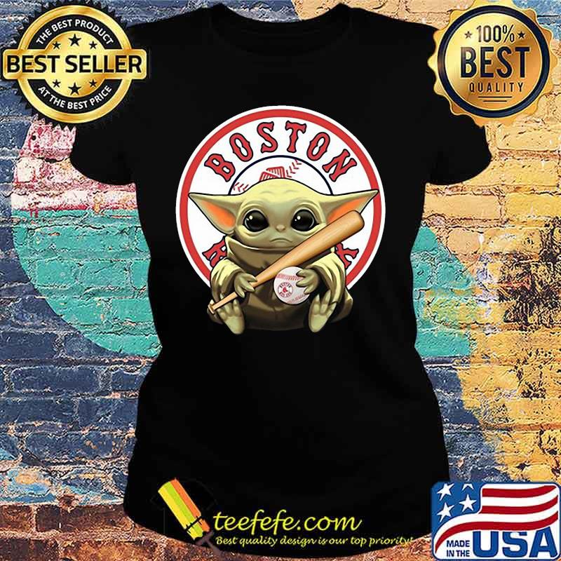 Baby yoda hug boston red sox baseball s Ladies tee Baby yoda hug boston red sox baseball s Ladies tee