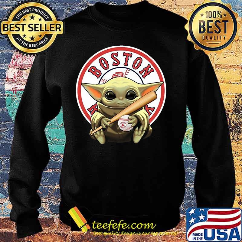 Baby yoda hug boston red sox baseball s Sweater Baby yoda hug boston red sox baseball s Sweater