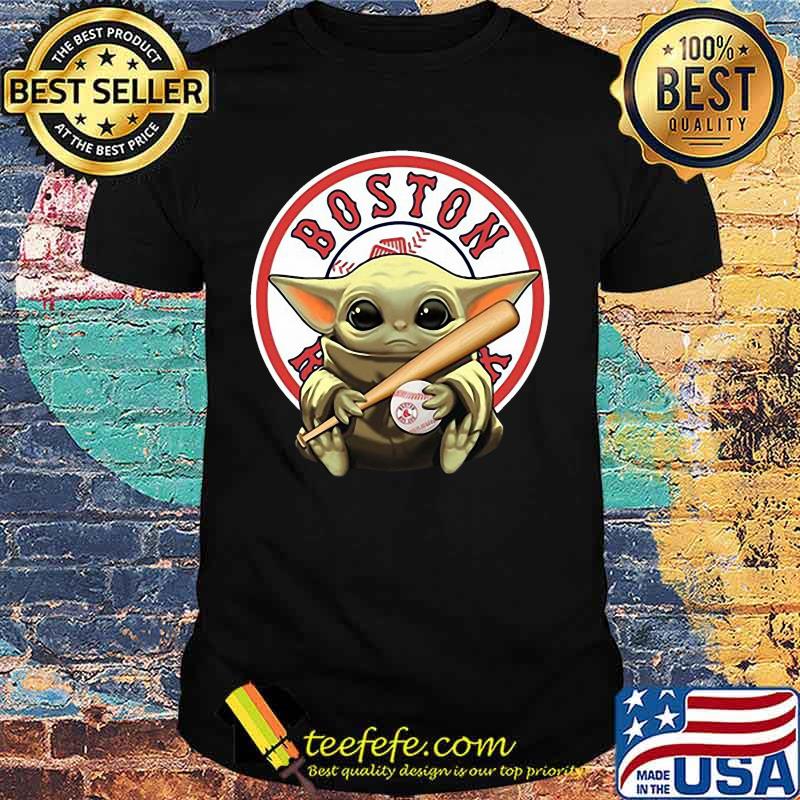 Baby yoda hug boston red sox baseball shirt Baby yoda hug boston red sox baseball shirt