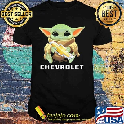 Baby yoda hug chevrolet shirt