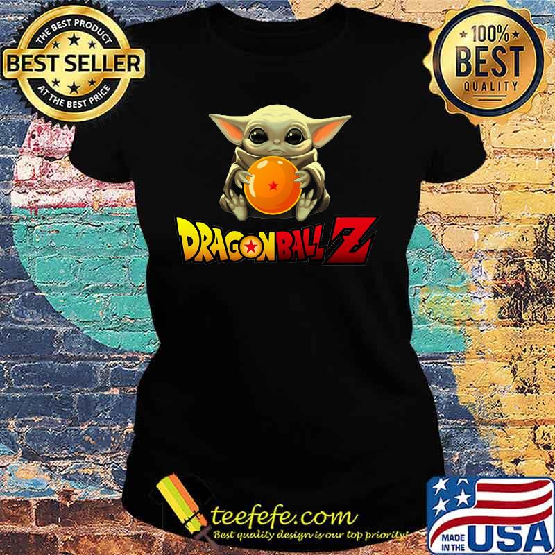 Baby yoda hug dragon ball 7 s Ladies tee Baby yoda hug dragon ball 7 s Ladies tee