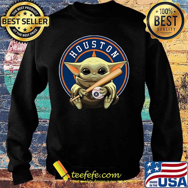 Baby yoda hug houston astros baseball s Sweater Baby yoda hug houston astros baseball s Sweater