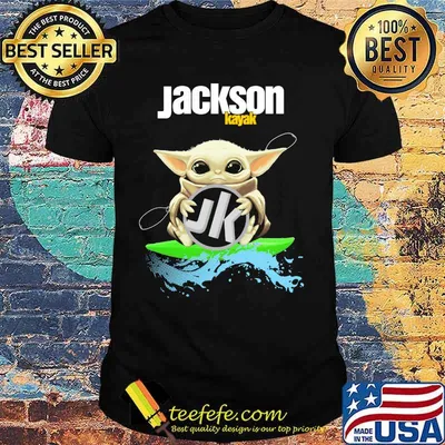 Baby yoda hug jackson kayak shirt