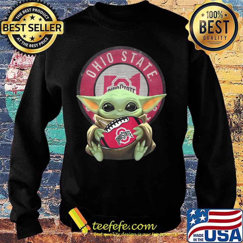 Baby yoda hug ohio state buckeyes football s Sweater Baby yoda hug ohio state buckeyes football s Sweater