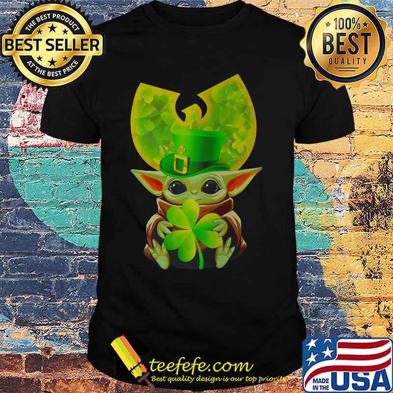 Baby yoda irish wu tang logo happy st. patrick's day shirt