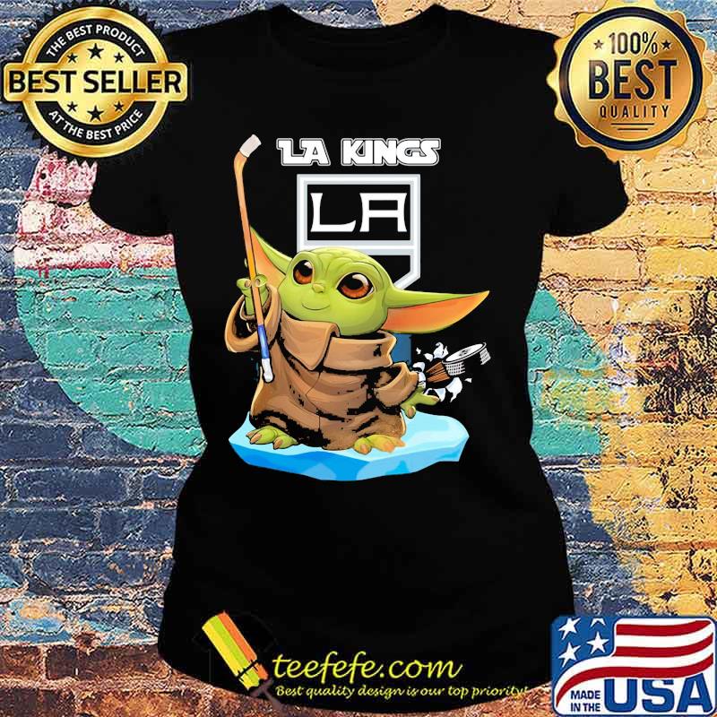 Baby yoda los angeles kings hockey s Ladies tee Baby yoda los angeles kings hockey s Ladies tee