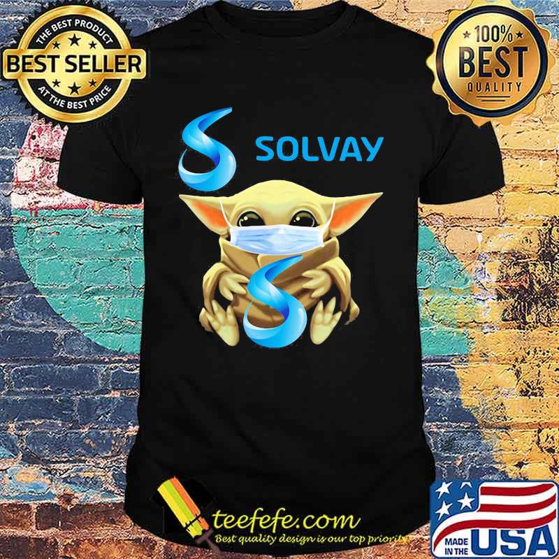 Baby yoda mask face solvay shirt