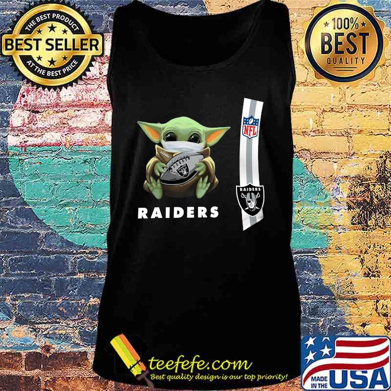 Baby yoda mask hug los angeles raiders nfl s Tank top Baby yoda mask hug los angeles raiders nfl s Tank top