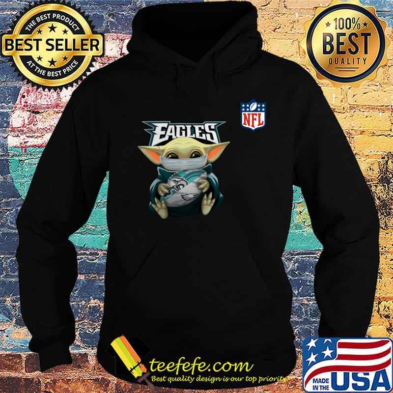 Baby yoda mask hug philadelphia eagles nfl s Hoodie Baby yoda mask hug philadelphia eagles nfl s Hoodie