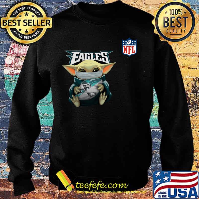 Baby yoda mask hug philadelphia eagles nfl s Sweater Baby yoda mask hug philadelphia eagles nfl s Sweater