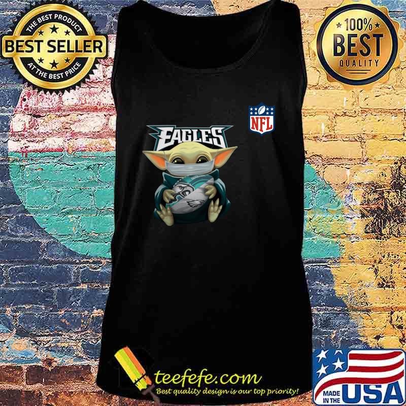 Baby yoda mask hug philadelphia eagles nfl s Tank top Baby yoda mask hug philadelphia eagles nfl s Tank top