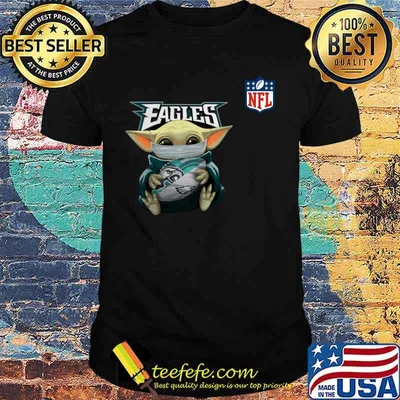 Baby yoda mask hug philadelphia eagles nfl shirt