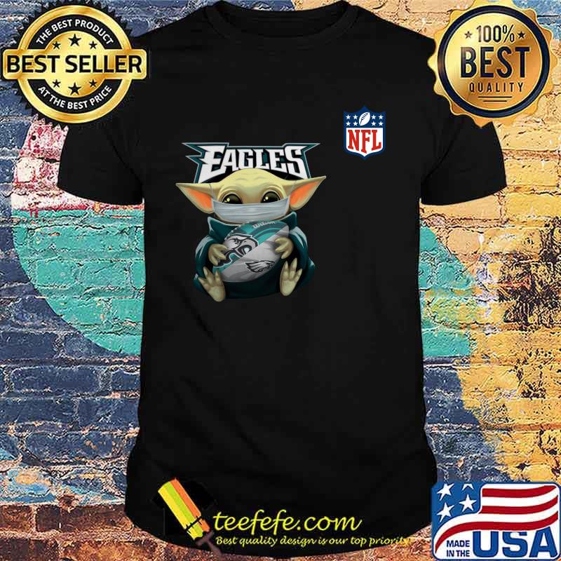 Baby yoda mask hug philadelphia eagles nfl shirt Baby yoda mask hug philadelphia eagles nfl shirt