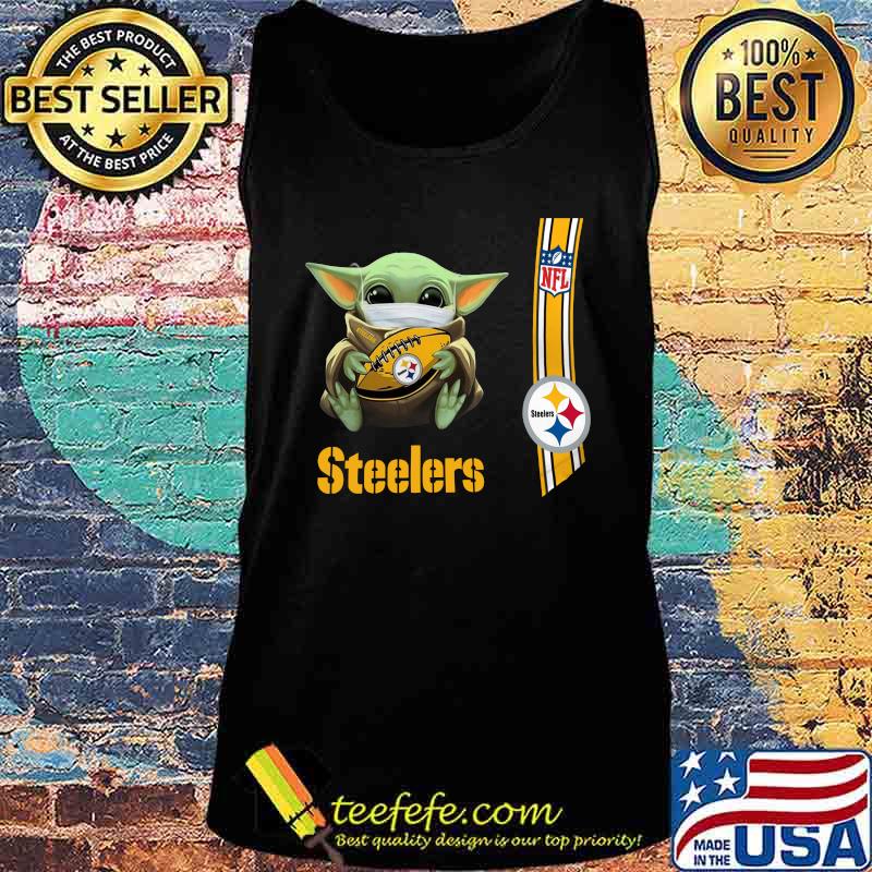 Baby yoda mask hug pittsburgh steelers nfl s Tank top Baby yoda mask hug pittsburgh steelers nfl s Tank top