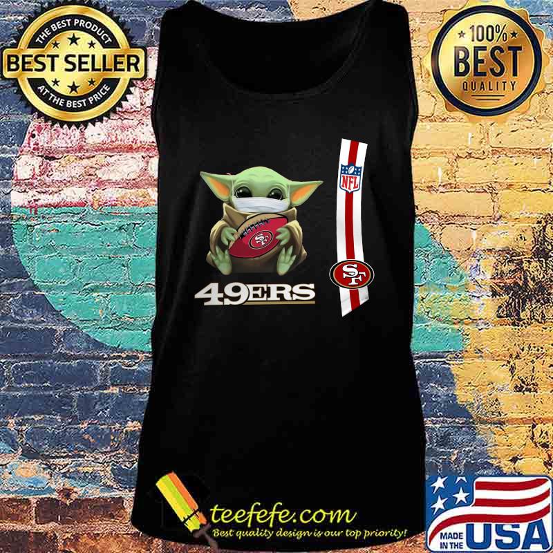 Baby yoda mask hug san francisco 49ers nfl s Tank top Baby yoda mask hug san francisco 49ers nfl s Tank top