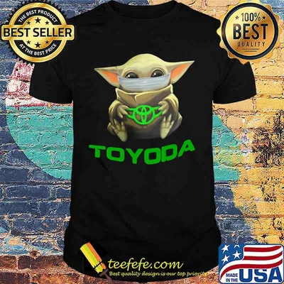 Baby yoda mask hug toyoda logo shirt