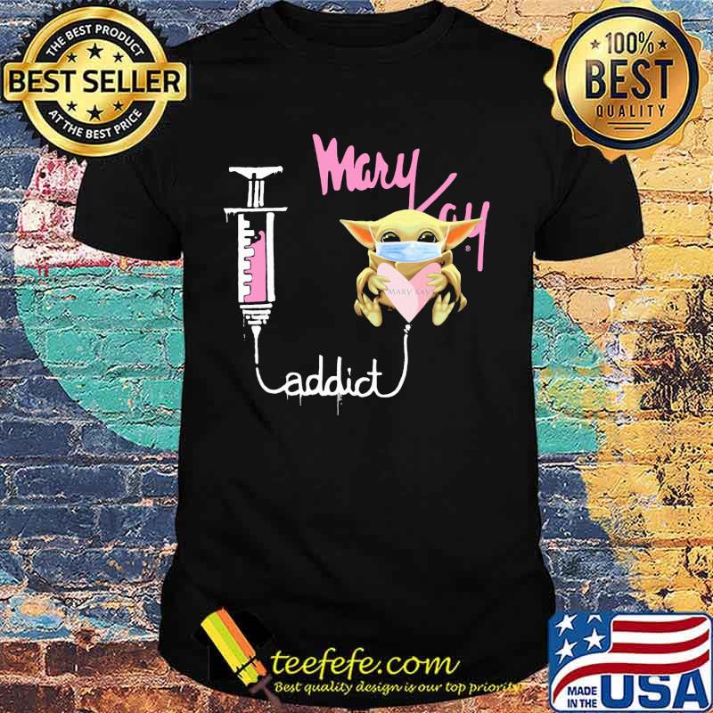 Baby yoda mask mary kay addict shirt