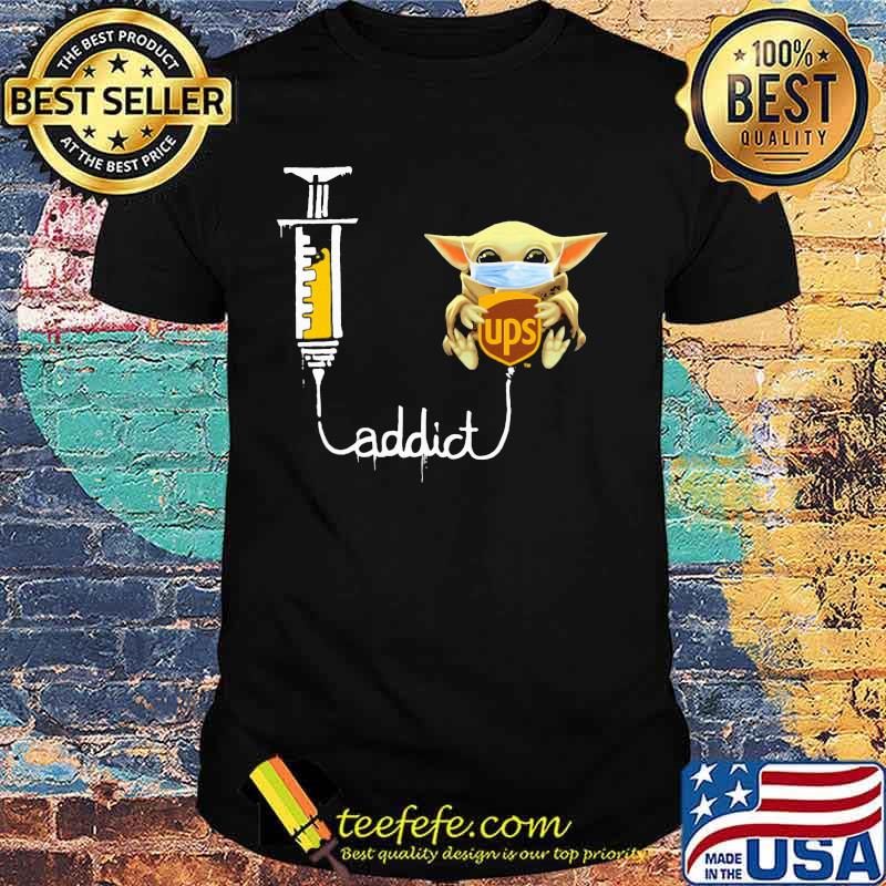Baby yoda mask ups addict shirt
