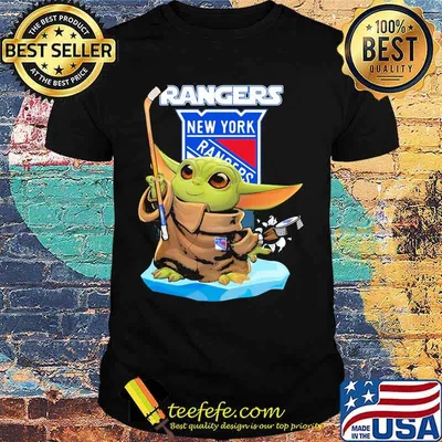 Baby yoda new york yankees hockey shirt
