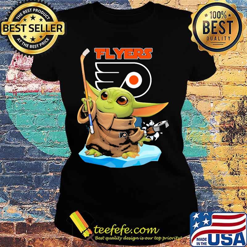 Baby yoda philadelphia flyers hockey s Ladies tee Baby yoda philadelphia flyers hockey s Ladies tee