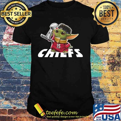 Baby yoda super bowl liv kansas city chiefs shirt