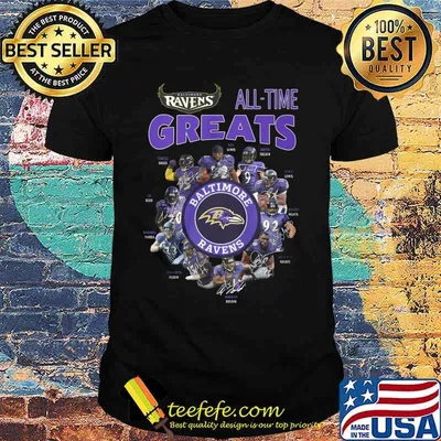 Baltimore ravens all time great signatures shirt
