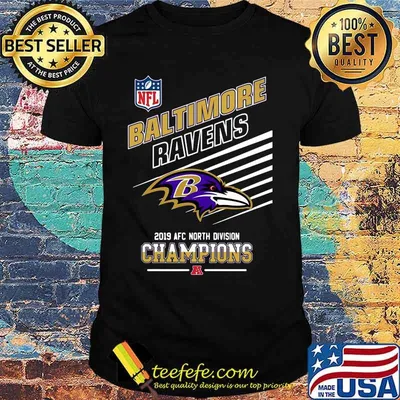 Baltimore ravens football 2019 afc north division champions shirt