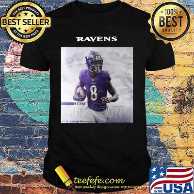 Baltimore ravens football lamar jackson #8 shirt