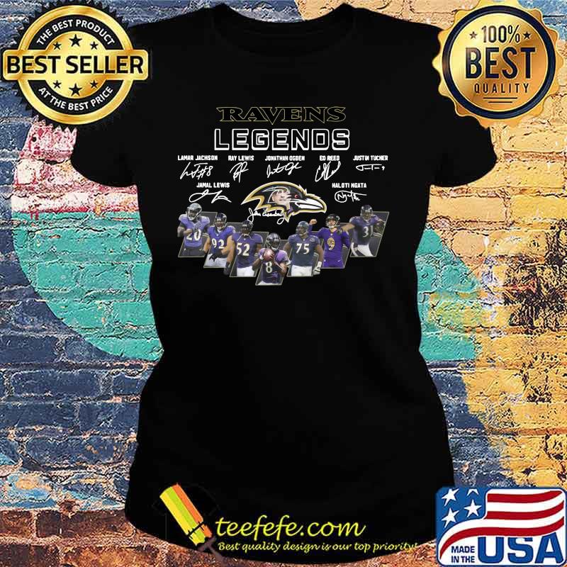 Baltimore ravens legends football signatures s Ladies tee Baltimore ravens legends football signatures s Ladies tee