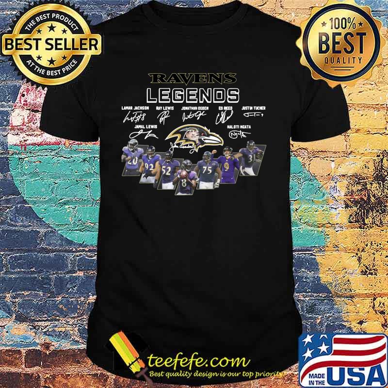 Baltimore ravens legends football signatures shirt Baltimore ravens legends football signatures shirt