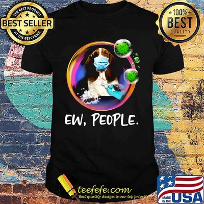 Basset Hound Safety Bubble Face Mask Ew People shirt
