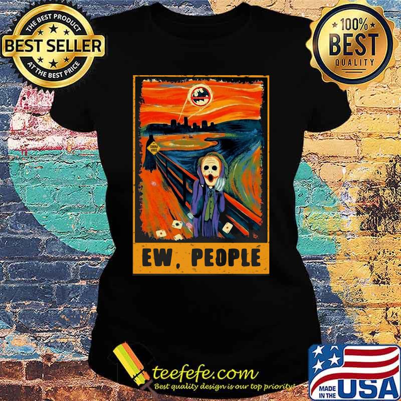 Batman joker scream cross stitch pattern ew people s Ladies tee Batman joker scream cross stitch pattern ew people s Ladies tee