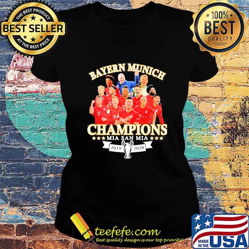 Bayern munich champions mia san mia 2019 2020 s Ladies tee Bayern munich champions mia san mia 2019 2020 s Ladies tee