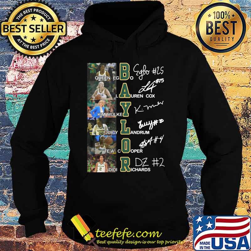 Baylor bears women's basketball players signatures s Hoodie Baylor bears women's basketball players signatures s Hoodie