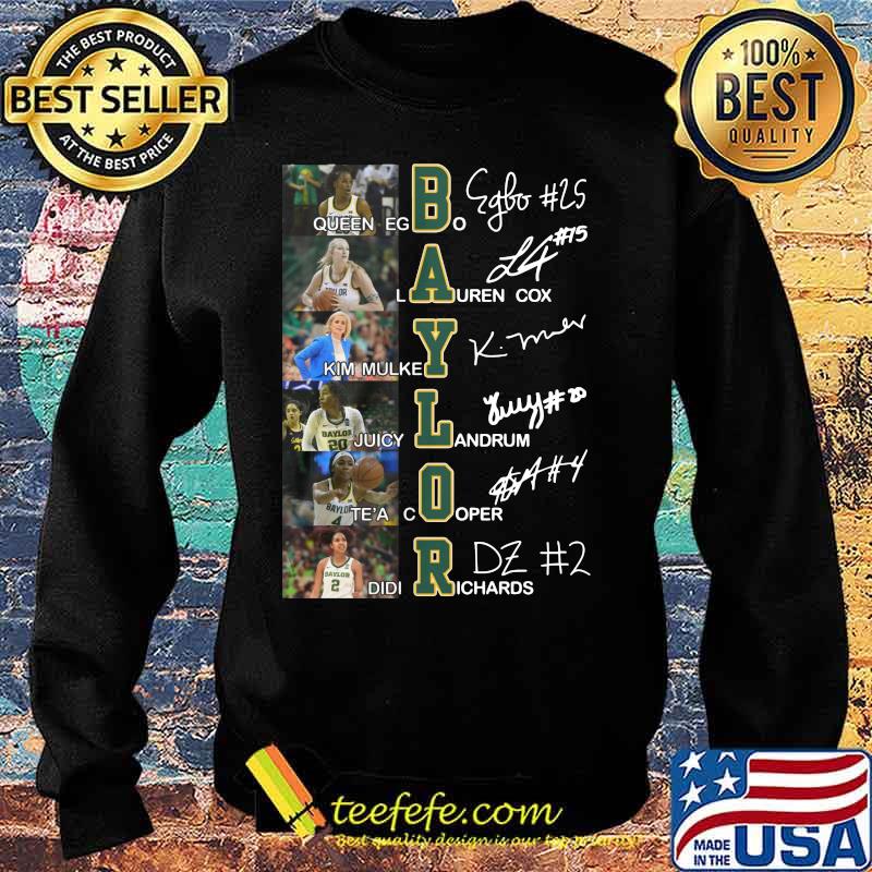 Baylor bears women's basketball players signatures s Sweater Baylor bears women's basketball players signatures s Sweater