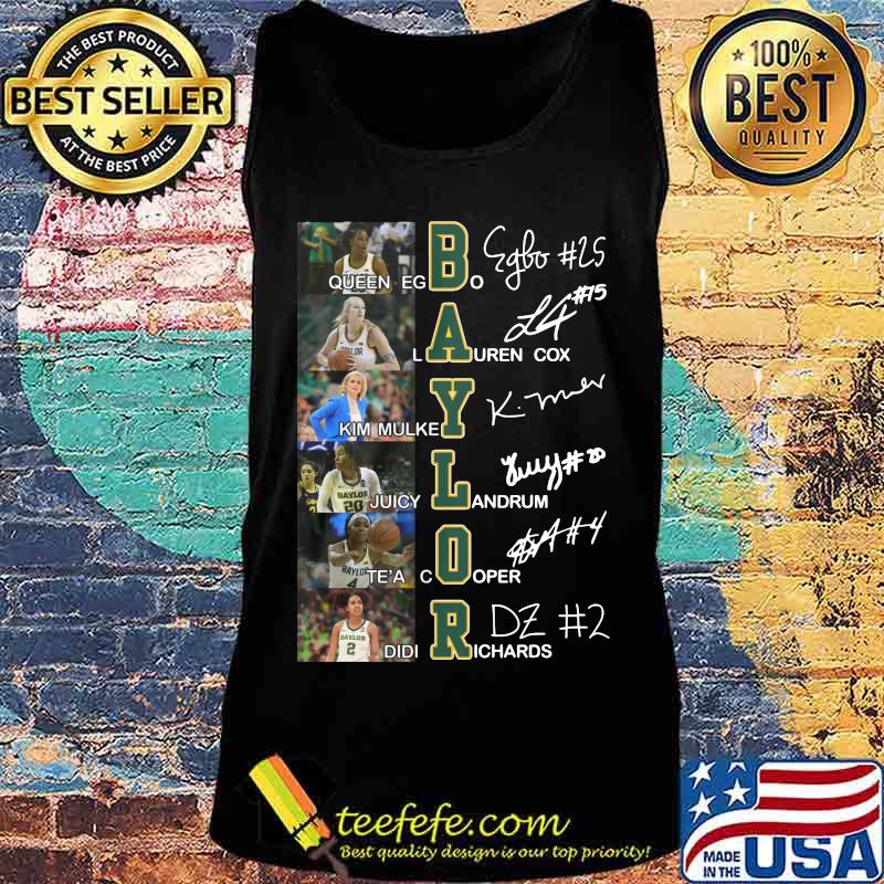 Baylor bears women's basketball players signatures s Tank top Baylor bears women's basketball players signatures s Tank top