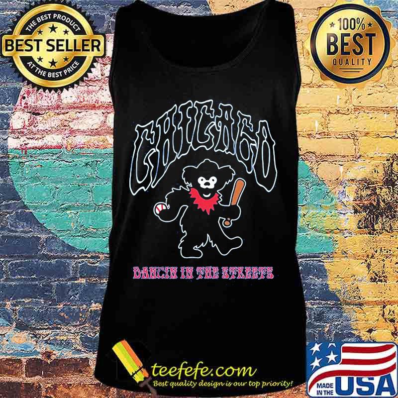 Bear baseball chicago dancing in the streets s Tank top Bear baseball chicago dancing in the streets s Tank top