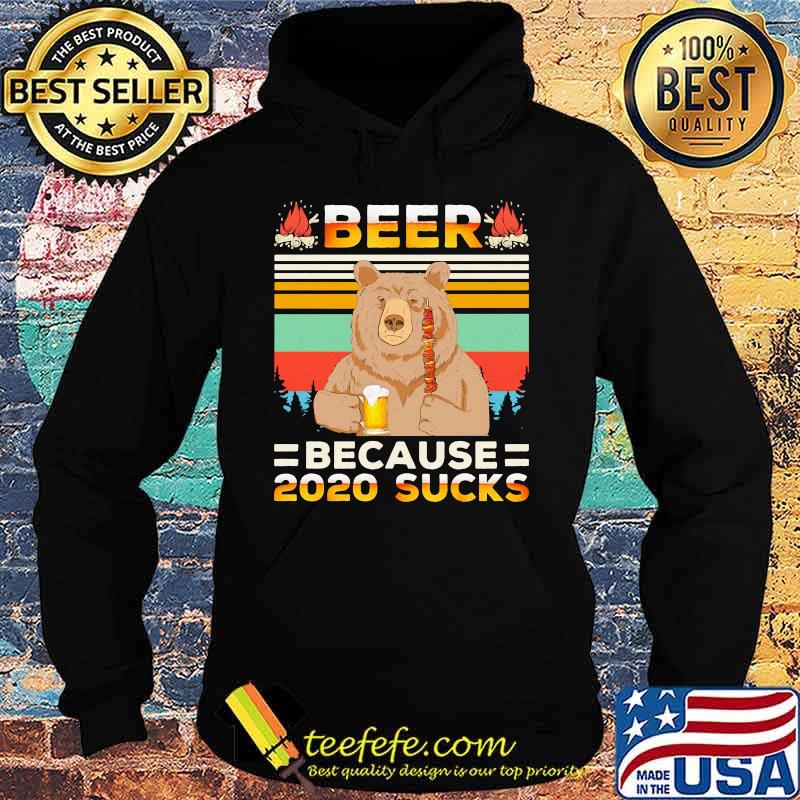 Bear beer because 2020 sucks vintage retro s Hoodie Bear beer because 2020 sucks vintage retro s Hoodie