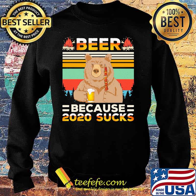 Bear beer because 2020 sucks vintage retro s Sweater Bear beer because 2020 sucks vintage retro s Sweater