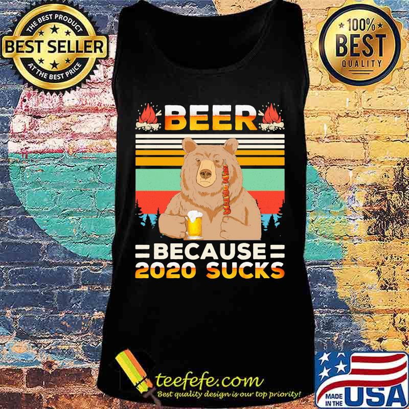 Bear beer because 2020 sucks vintage retro s Tank top Bear beer because 2020 sucks vintage retro s Tank top