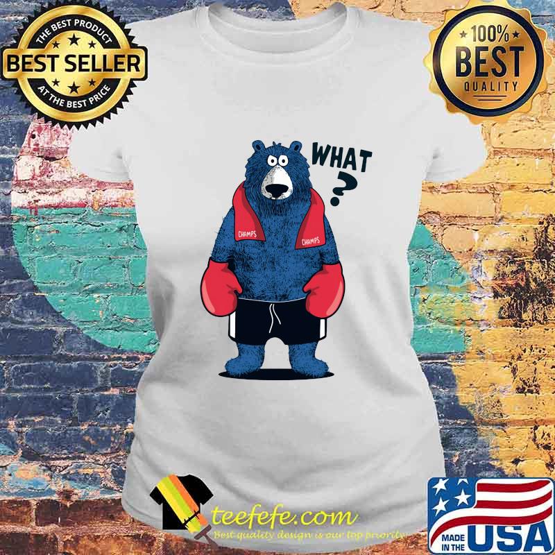 Bear boxing champions what s Laides tee Bear boxing champions what s Laides tee