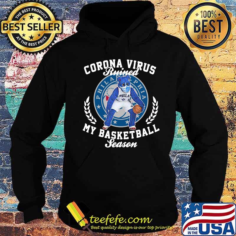Bear corona virus ruined my basketball season philadelphia 76ers s Hoodie Bear corona virus ruined my basketball season philadelphia 76ers s Hoodie